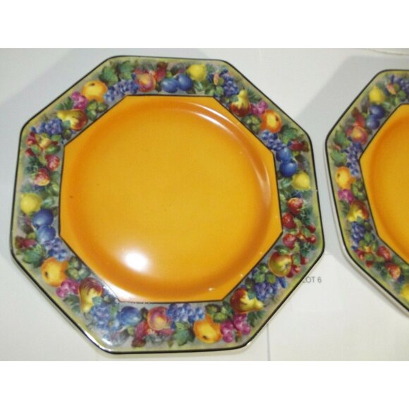Lot of 2 Vintage Regal Ware R P Co Octagon Plate Made in England Regal Pottery # - Picture 6 of 12
